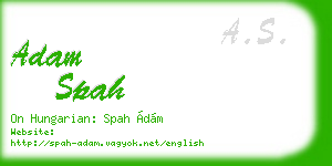 adam spah business card